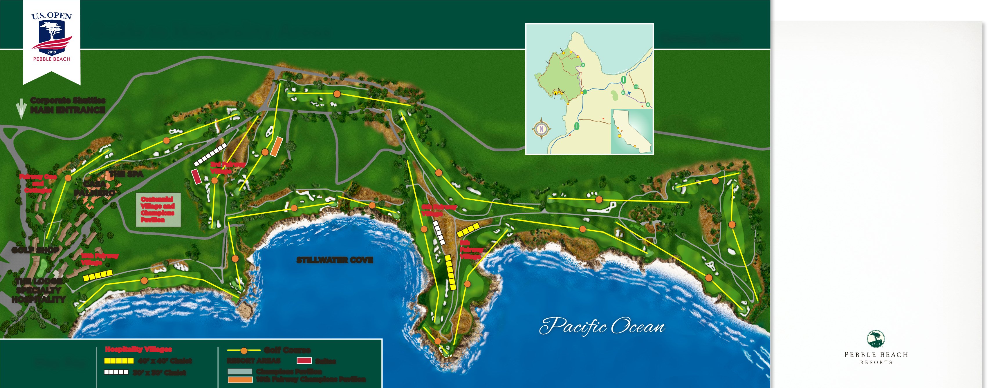 pebble beach golf course locations map